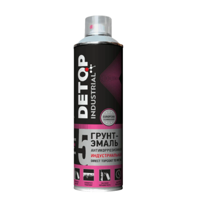 Detop RAL 9005 Anti-corrosion industrial primer enamel DETOP No. 5 black, aerosol 650 ml DTI-A07733 – buy in Astana | carpaint.kz