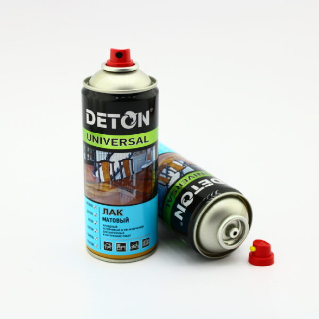 Deton Universal S9029 清漆哑光通用醇酸气雾剂，520 毫升“Deton/Deton Universal” DTN-A07569 图片 – 阿斯塔纳 | carpaint.kz