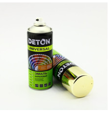 U9020 气溶胶涂料“Deton Universal”颜色金色，有光泽，丙烯酸，520 毫升“Deton”