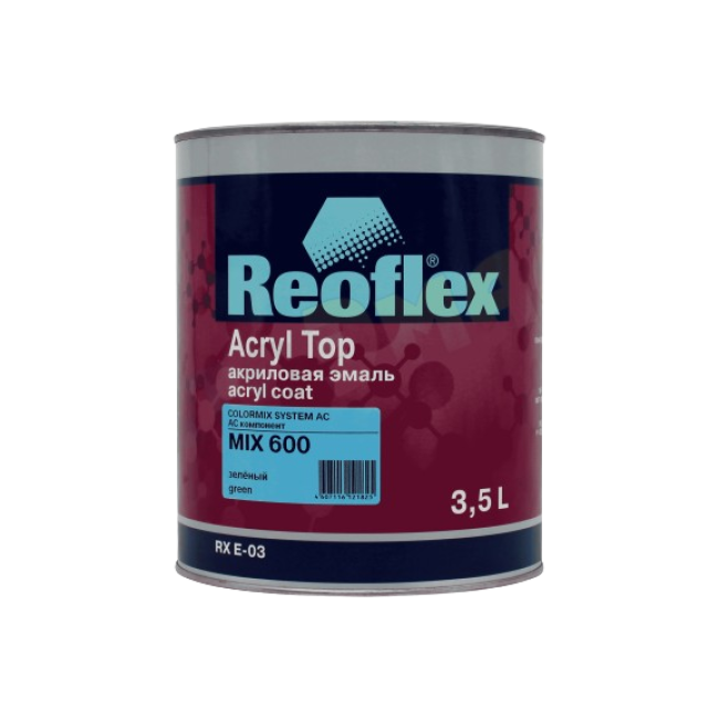 Reoflex 600 MIX 丙烯酸搪瓷 4+1，绿色，3.5l RX E-03-600-3500 图片 – 阿斯塔纳 | carpaint.kz