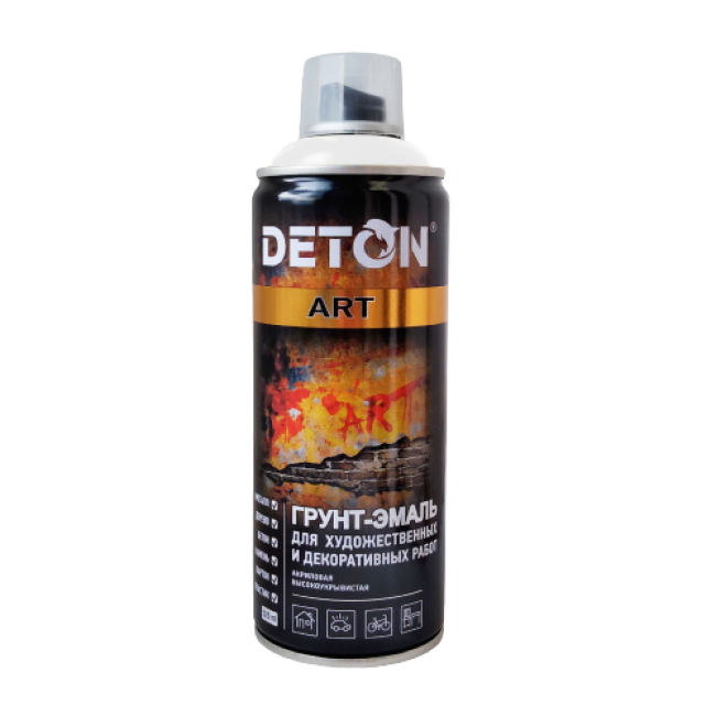 Көркем және сәндік жұмыстарға арналған праймер эмаль DETON ART, сібір сұр, аэрозоль 520 мл DTN-A07702 – Балыкчыда сатып алу |  | carpaint.kz