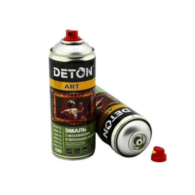 Deton DETON ART - 金属珐琅 - 银色 - 气雾剂，520 毫升 DTN-A70820 图片 – 阿斯塔纳 | carpaint.kz