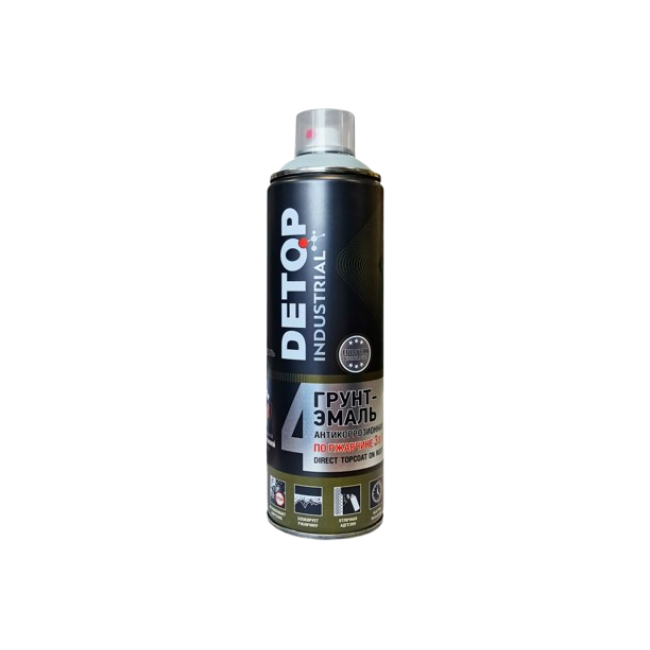 Detop RAL 9001 DETOP №4 - Primer-enamel on rust 3 in 1 - White - Aerosol DTI-A07711 – buy in Astana | carpaint.kz