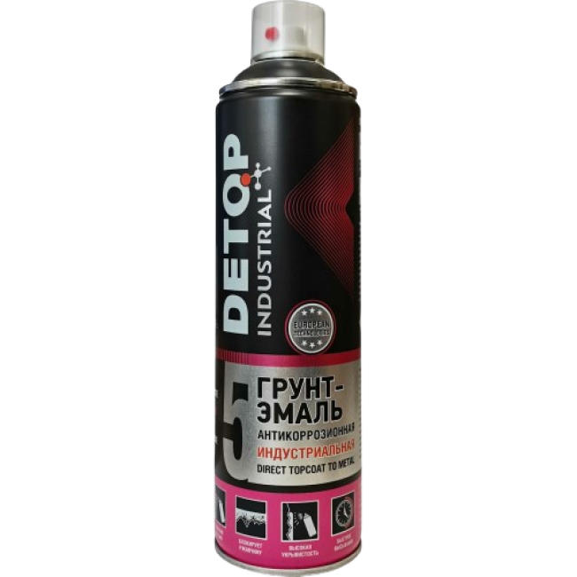 Detop RAL 7016 DETOP №5 - Anti-corrosion industrial primer-enamel - Anthracite-gray - Aerosol DTI-A07737 – buy in Astana | carpaint.kz